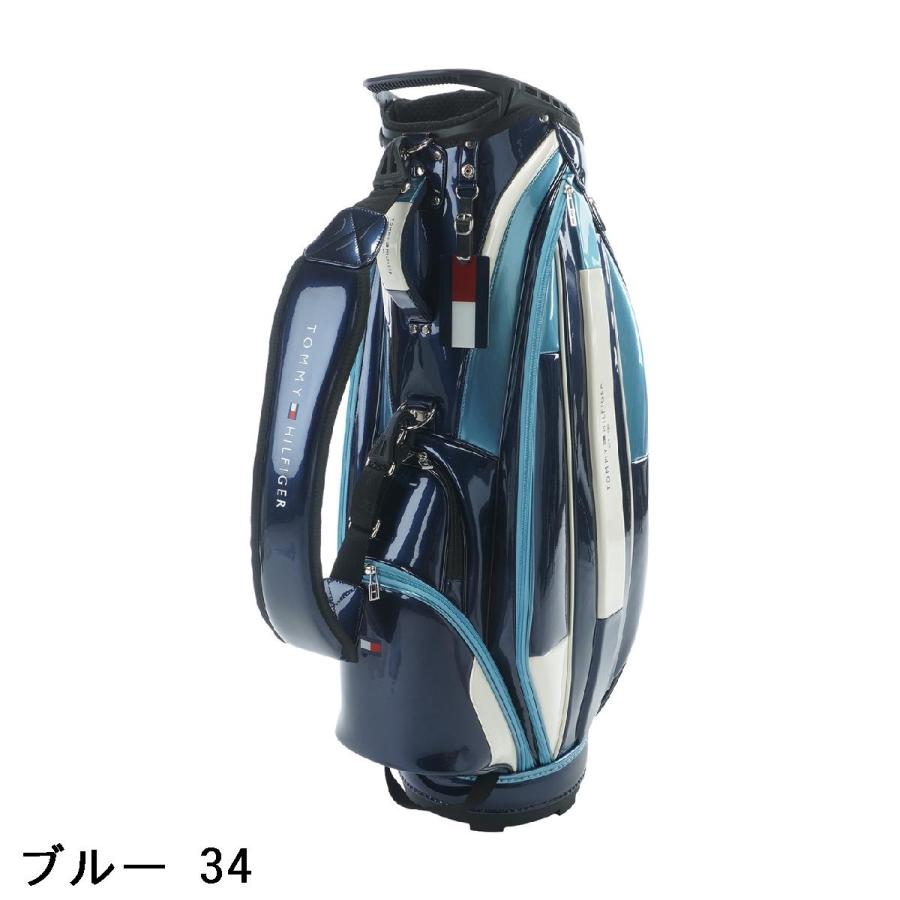 美品 トミーヒルフィガー キャディバッグ 9型 エナメル ユニセックス TOMMY HILFIGER（トミー・ヒルフィガー） トミー ヒルフィガー ゴルフ ゴルフバッグ・キャディバッグ