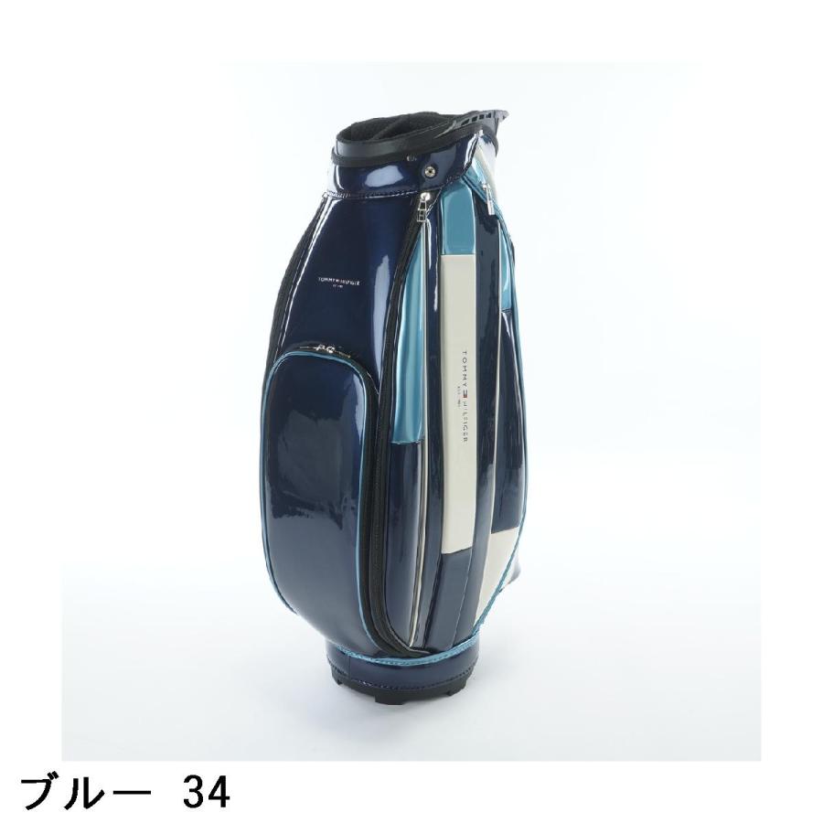 キャディバッグ トミーヒルフィガー 美品 9型 トミー ゴルフ） ヒルフィガー GOLF（トミー HILFIGER TOMMY ユニセックス エナメル ゴルフバッグ・キャディバッグ
