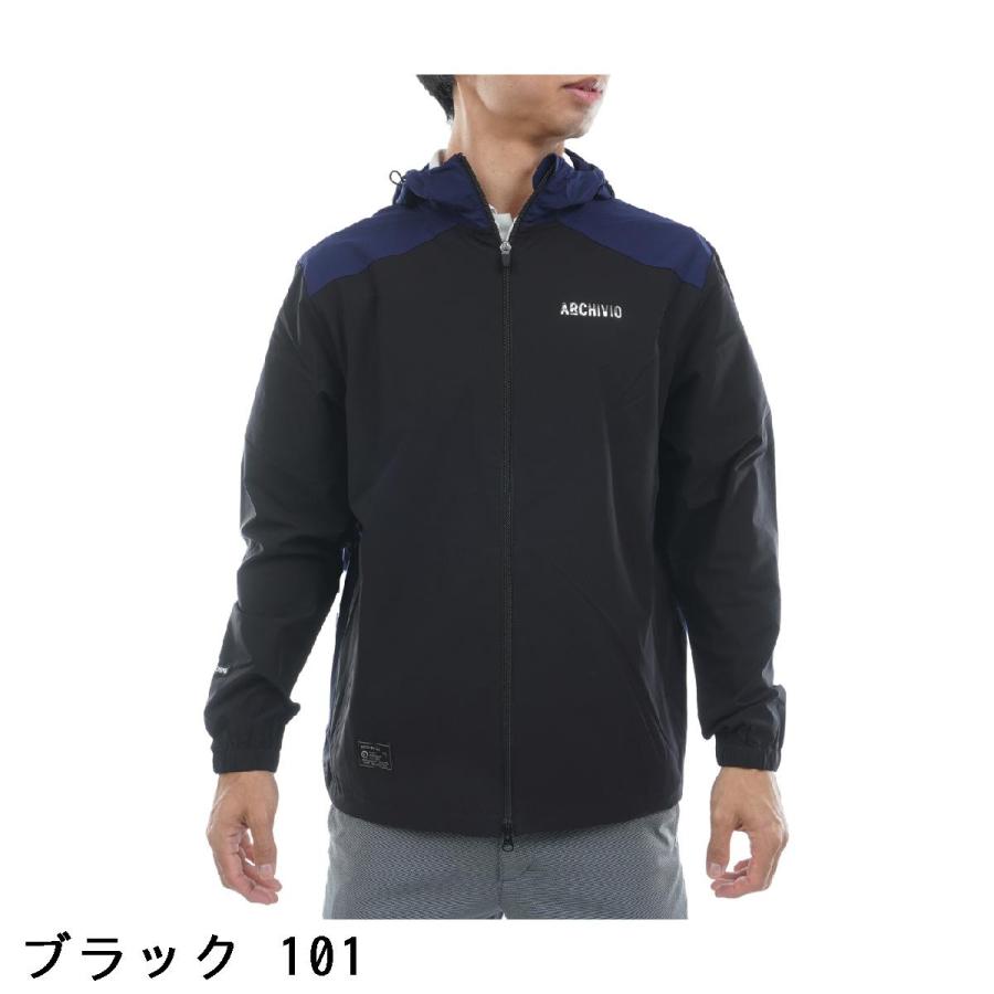 アルチビオ　archivio　配色フード撥水ブルゾン archivio（アルチビオ） 配色フード撥水ブルゾン : GDOゴルフショップ