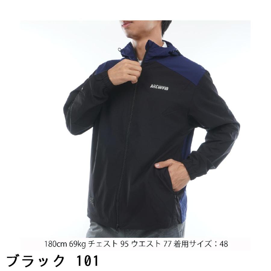 36 水色 ARCHIVIO ブルゾン 長袖 ハーフジップ 撥水 【公式通販】