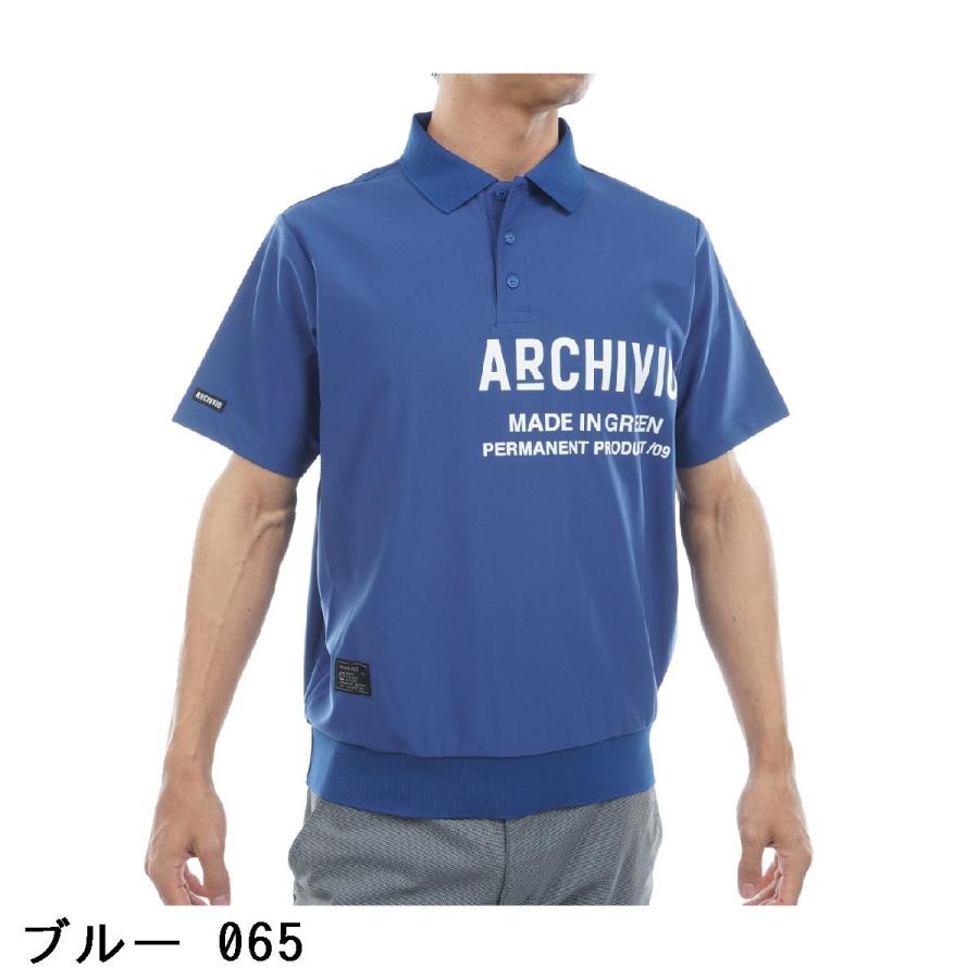archivio（アルチビオ） ライン襟速乾ニット半袖ポロシャツ : GDO