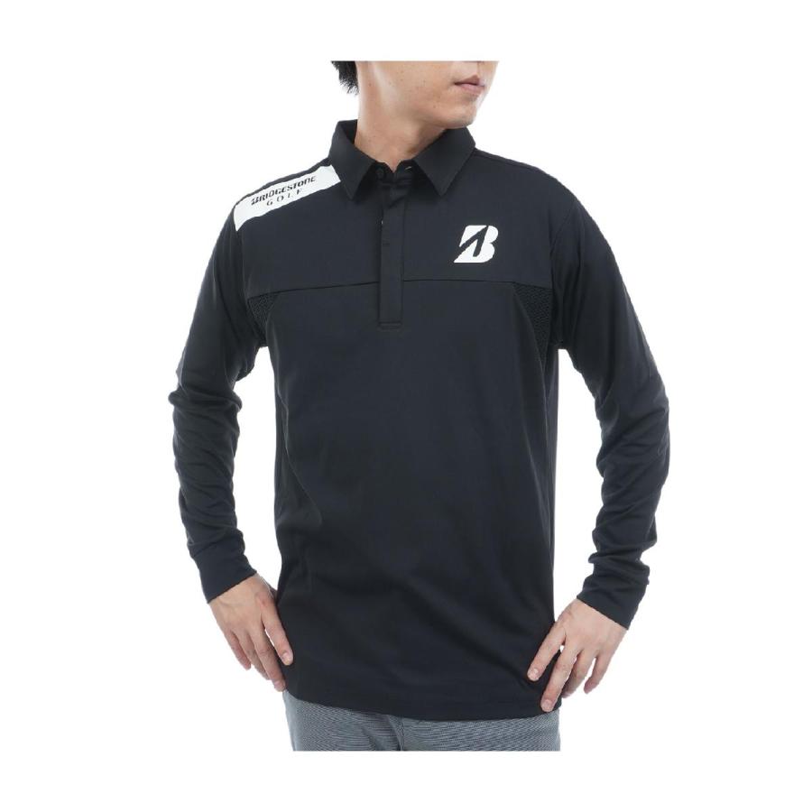 ブリヂストン　BRIDGESTONE GOLF　B-02 ストレッチ 共衿長袖ポロシャツ TOURSTAGE ブリヂストン BRIDGESTONE GOLF B-02 ストレッチ 共衿長袖