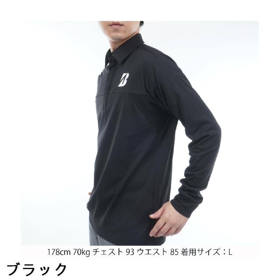 TOURSTAGE ブリヂストン BRIDGESTONE GOLF B-02 ストレッチ 共衿長袖