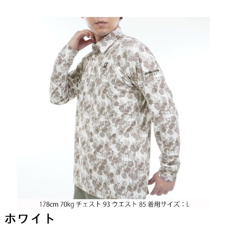 TOURSTAGE ブリヂストン BRIDGESTONE GOLF B-02 ストレッチ 共衿長袖