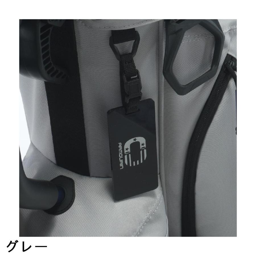 ARMOURIN キャディバッグ グレー ARMOURIN アーマーイン] ゴルフ キャディバッグ ピンクフレーム