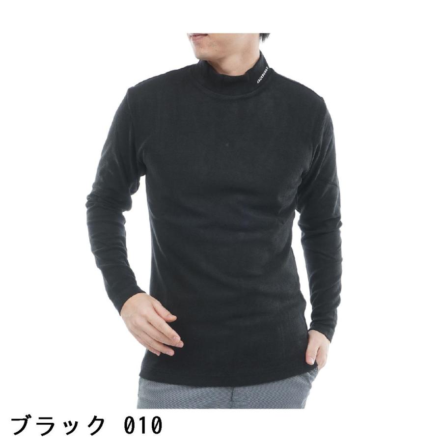 【新品・タグ付き】JACK BUNNY!! ロングTシャツ 黒 Ｌ モックネック Jack Bunny!!（ジャックバニー） 天竺 長袖シャツ : GDOゴルフショップ