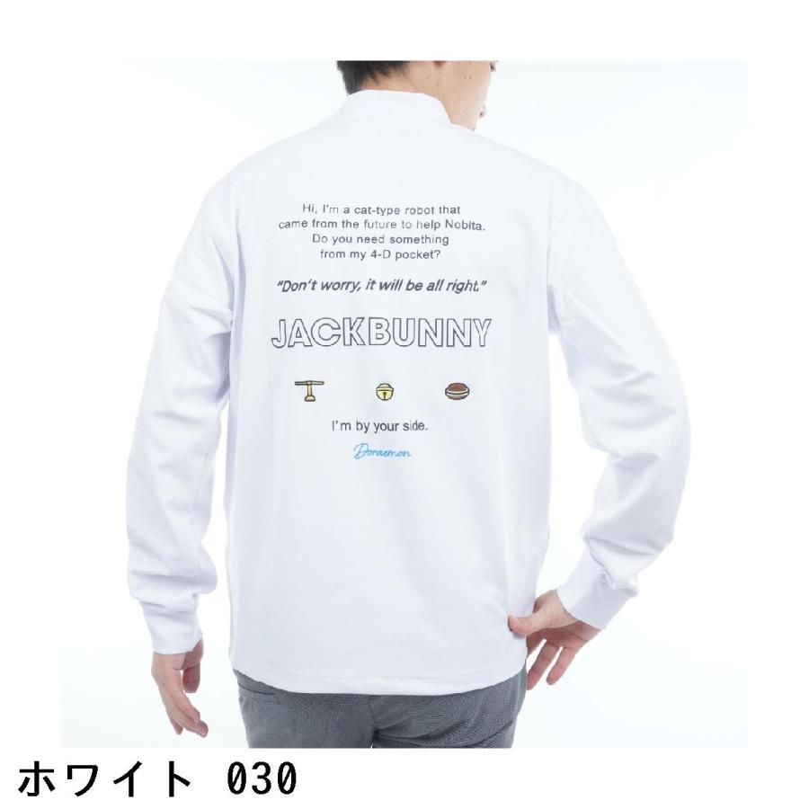 JACKBUNNY ドラえもんホワイト長袖シャツ Jack Bunny!!（ジャックバニー） ドラえもん 天竺 長袖シャツ : GDO