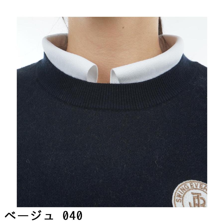 ジャックバニー Jack Bunny!! ダブルジャカード クルーネックセーター レディスの画像