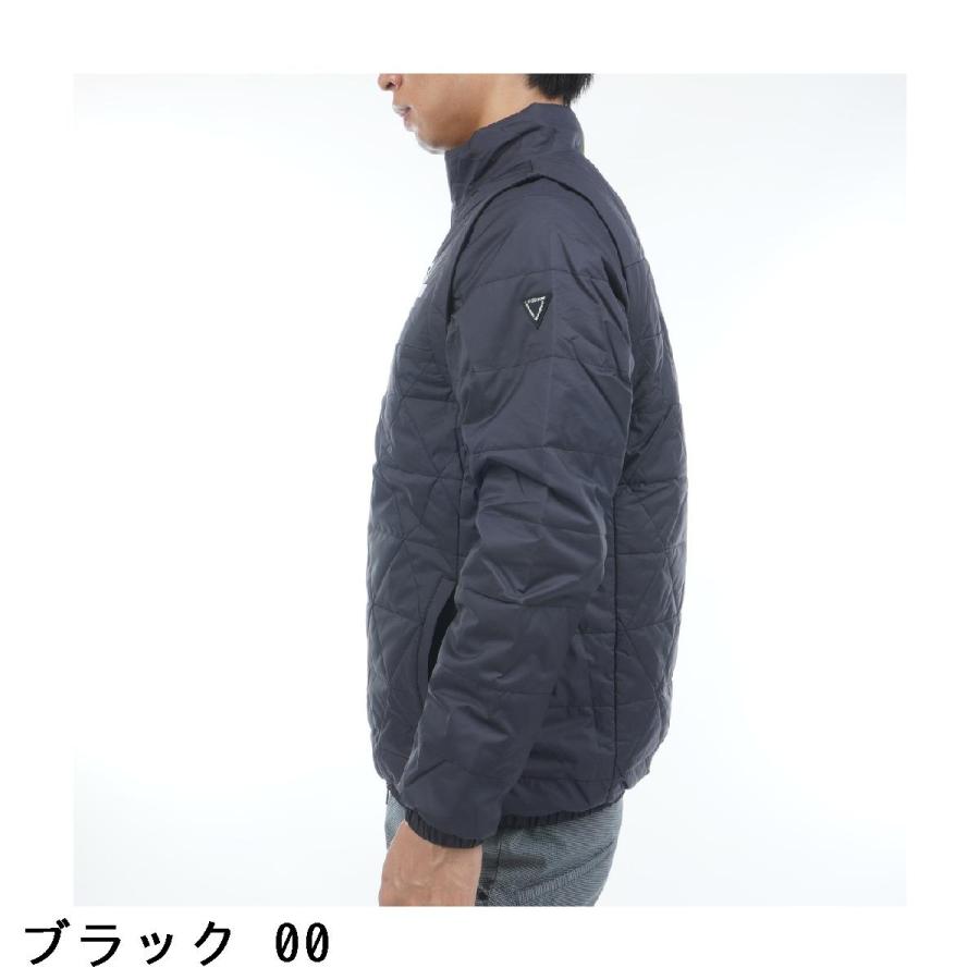 ルコックスポルティフ ゴルフ ダウンジャケット【グレーネイビー/LL】美品！ ルコックスポルティフ ゴルフ ダウンジャケット【グレーネイビー/LL