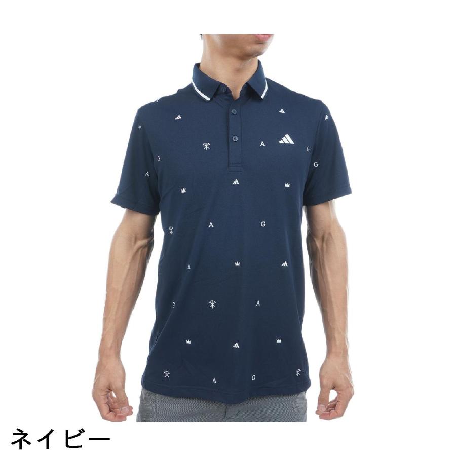 アディダス Adidas モノグラム半袖ポロシャツの画像