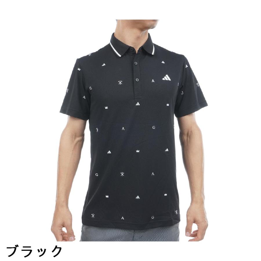 アディダス Adidas モノグラム半袖ポロシャツの画像