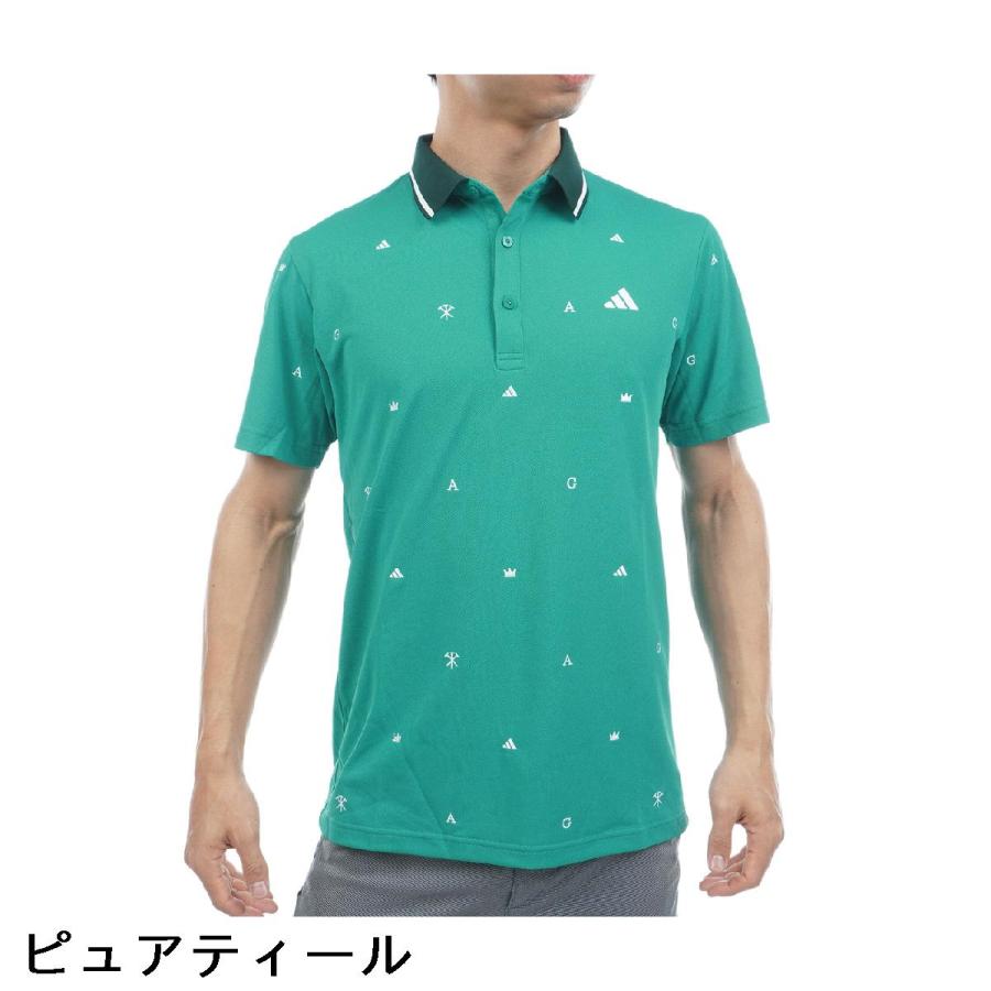 アディダス Adidas モノグラム半袖ポロシャツの画像