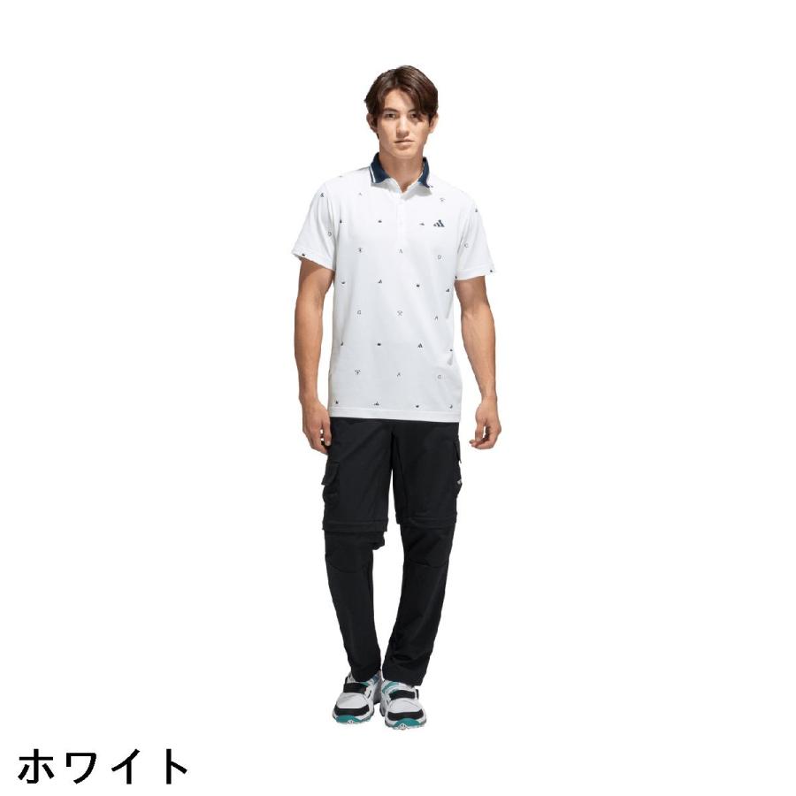 アディダス Adidas モノグラム半袖ポロシャツの画像