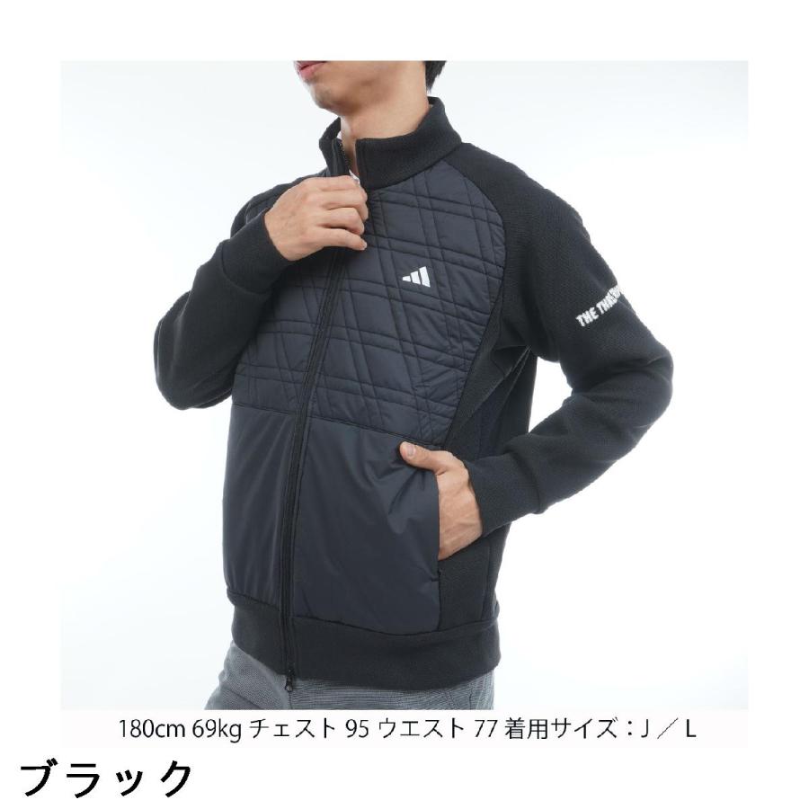 adidas（アディダス） ストレッチ ファブリックミックス フルジップ