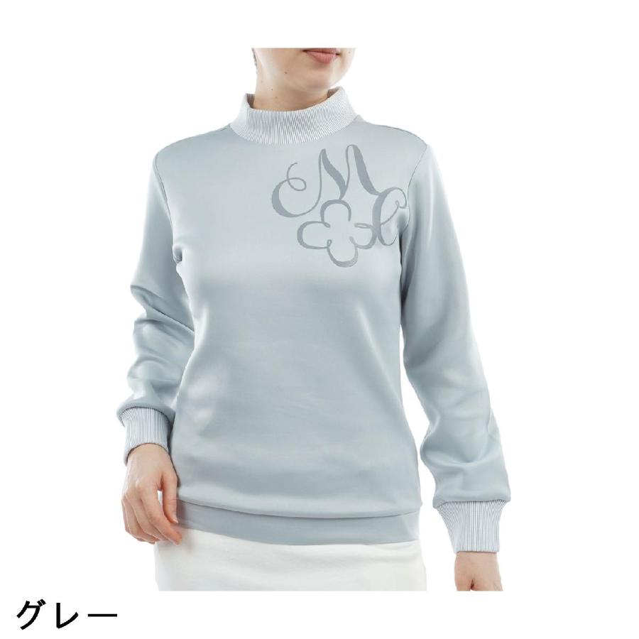 marie claire♡ロゴ♡モックネック♡ニット　LL ゴルフ/スポーツ Marie Claire（マリ クレール） ストレッチ 長袖モックネックプル