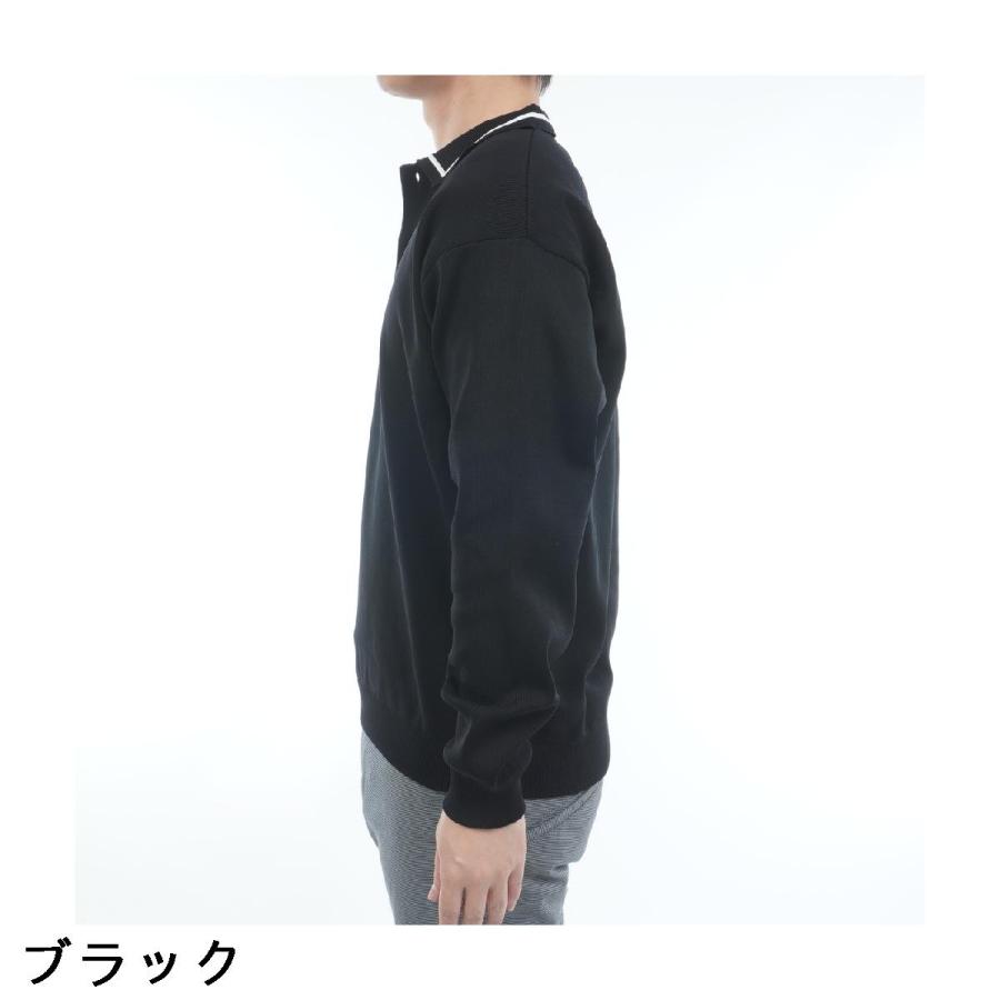 ユナイテッドアローズ UNITED ARROWS GOLF ニット長袖ポロシャツ : GDO