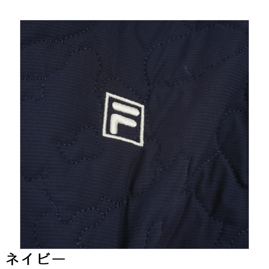 FILA（フィラ） ストレッチ フラワーカモ柄 中綿キルトブルゾン