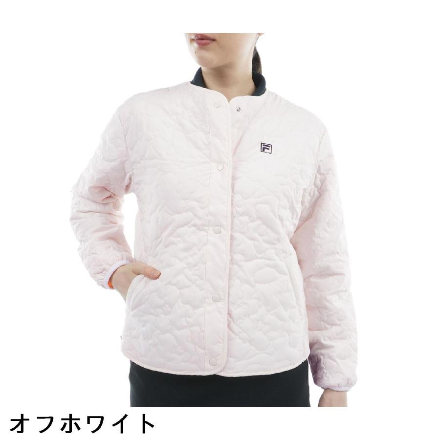 FILA（フィラ） ストレッチ フラワーカモ柄 中綿キルトブルゾン