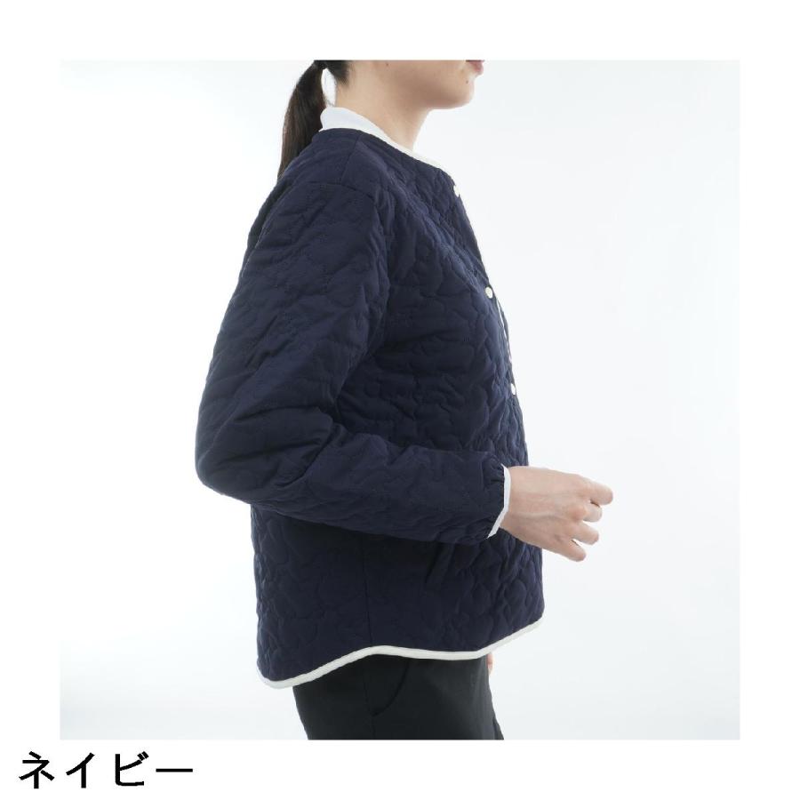 FILA（フィラ） ストレッチ フラワーカモ柄 中綿キルトブルゾン