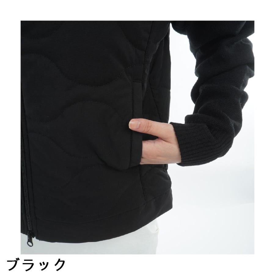 FILA（フィラ） ストレッチ 中綿×ニット ハイブリッドブルゾン