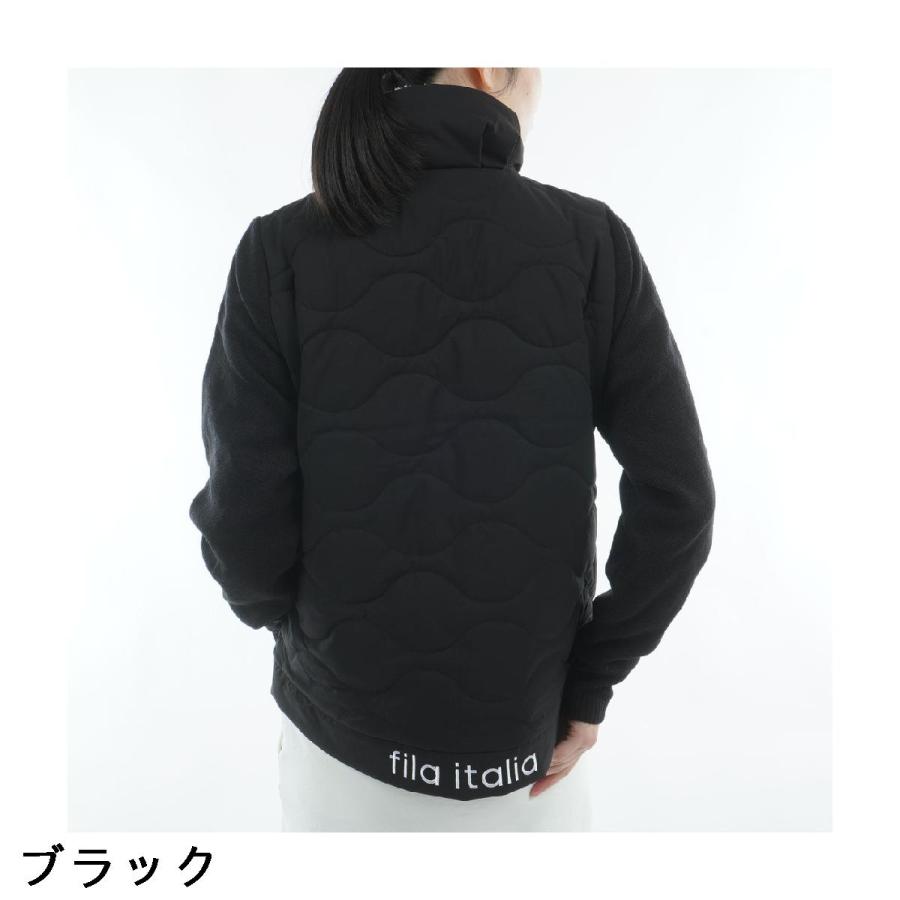 FILA（フィラ） ストレッチ 中綿×ニット ハイブリッドブルゾン