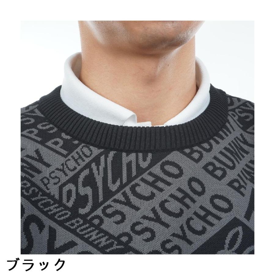 Psycho Bunny（サイコバニー） PSYCHO BUNNY GOLF 総柄フォントロゴ