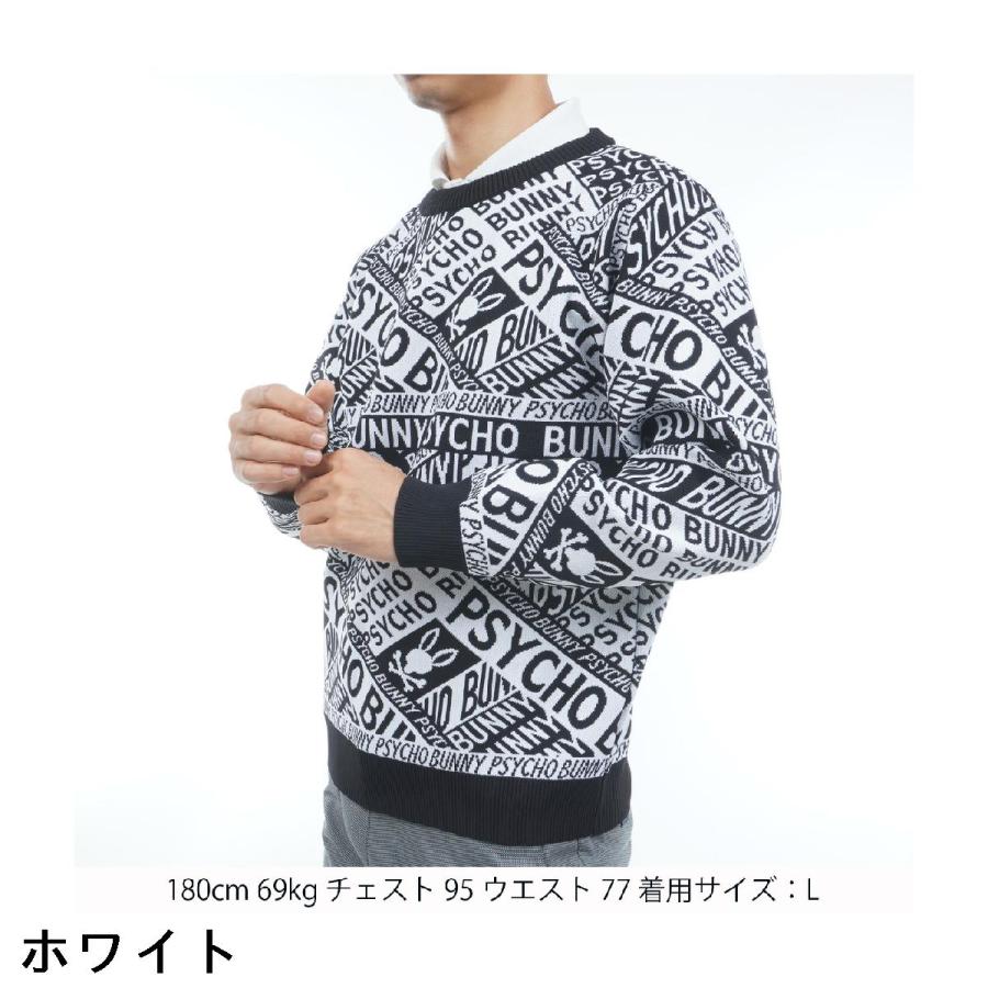 Psycho Bunny（サイコバニー） PSYCHO BUNNY GOLF 総柄フォントロゴ