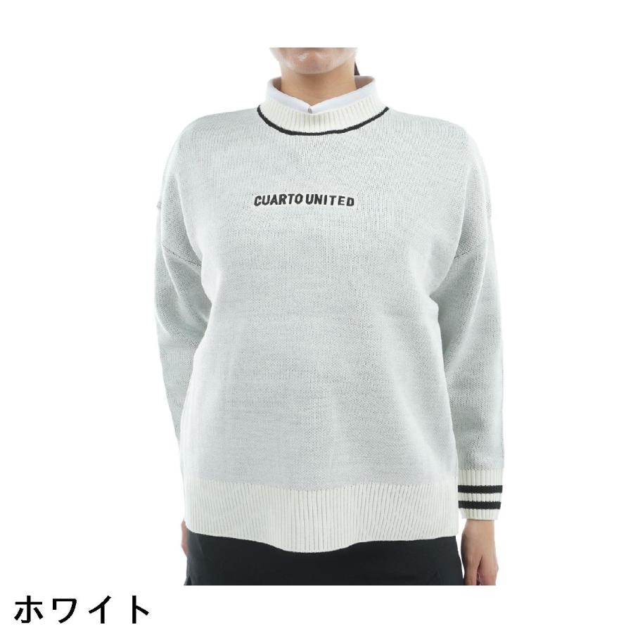 クアルトユナイテッド CUARTO UNITED ビッグロゴセーター レディス
