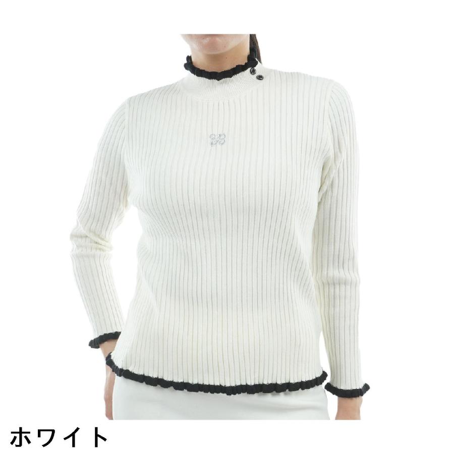 クアルトユナイテッド CUARTO UNITED 配色フリルセーター レディス