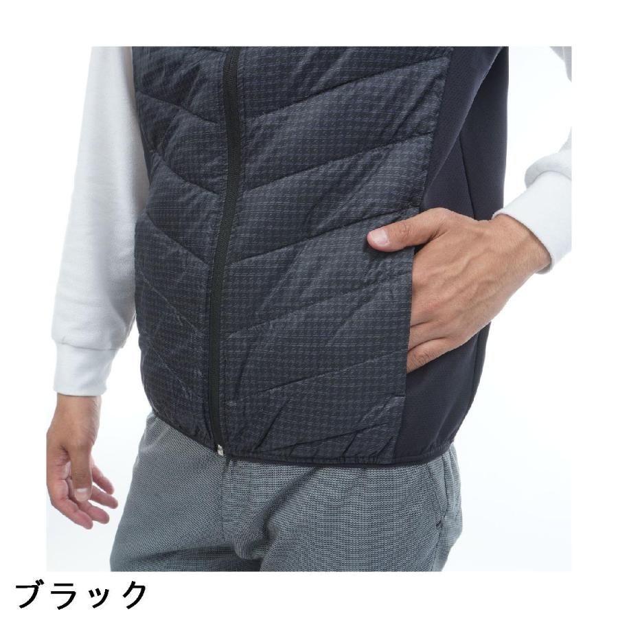 FILA（フィラ） ストレッチ ハイブリッドダウンベスト : GDOゴルフ