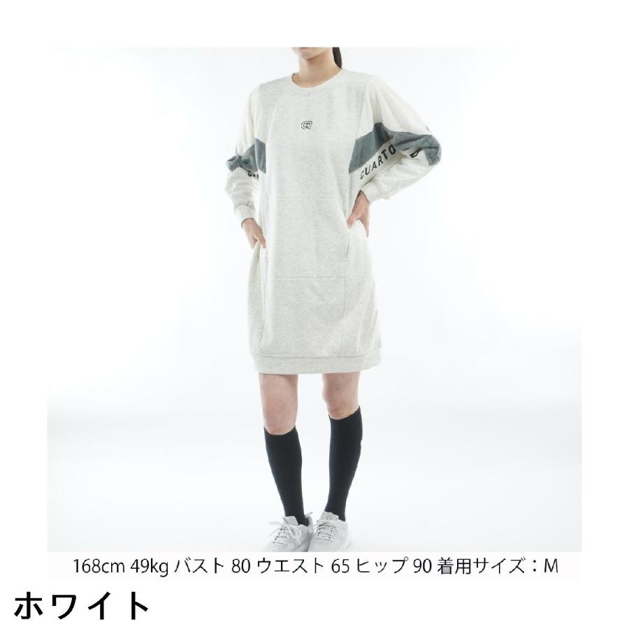 クアルトユナイテッド CUARTO UNITED 裏起毛 ファー切替ワンピース