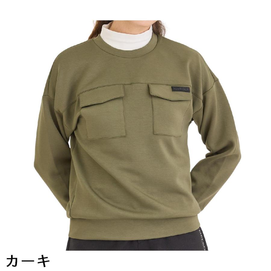 デルソルゴルフ DELSOL GOLF フラップポケット付き クルーネックプルオーバー レディス_3