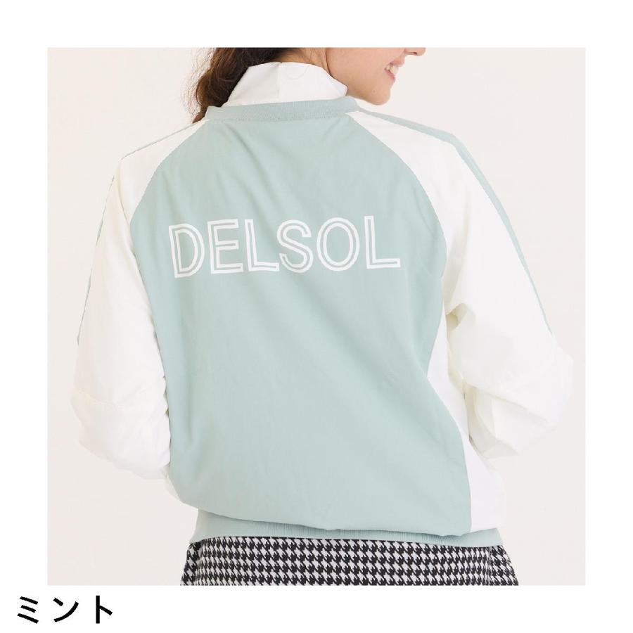 デルソルゴルフ DELSOL GOLF 裏メッシュ使い長袖プルオーバー レディス