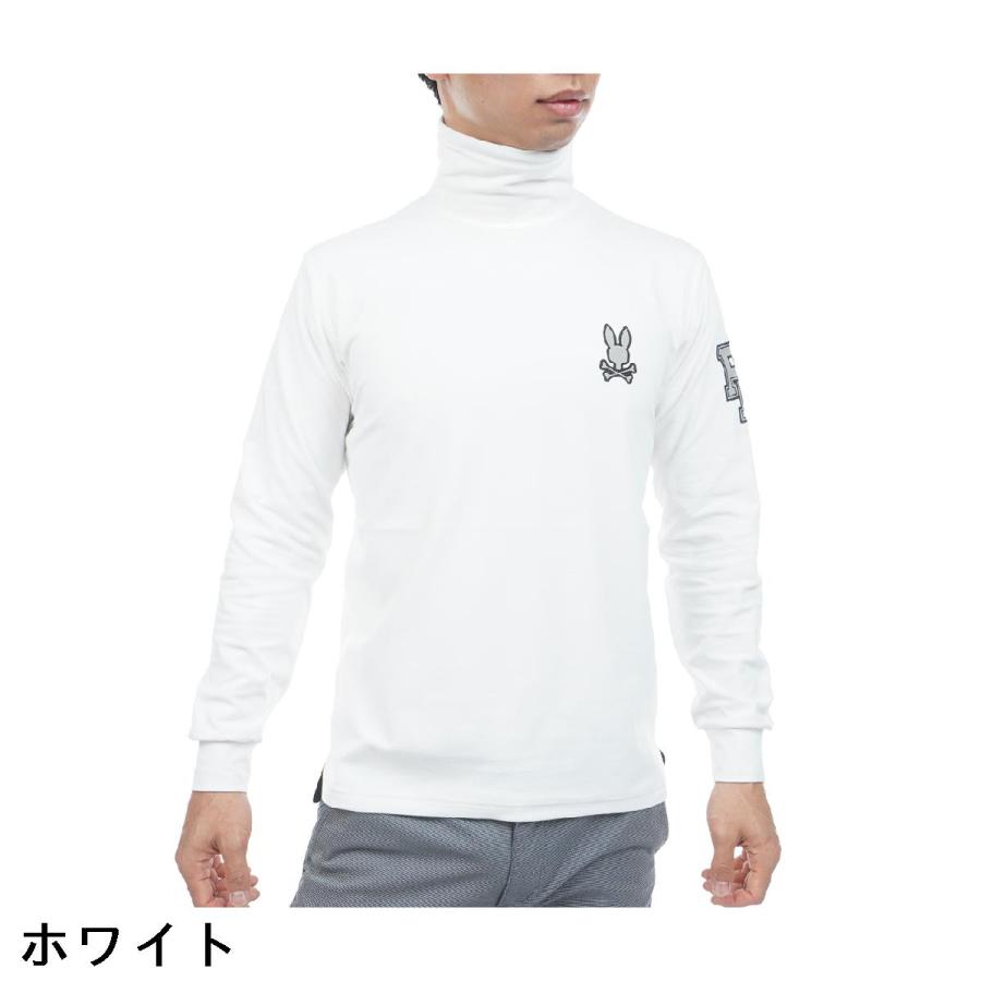 Psycho Bunny サイコバニー　長袖　シャツ　裏起毛 ハイネック ゴルフ Psycho Bunny（サイコバニー） PSYCHO BUNNY GOLF アウトラインロゴ