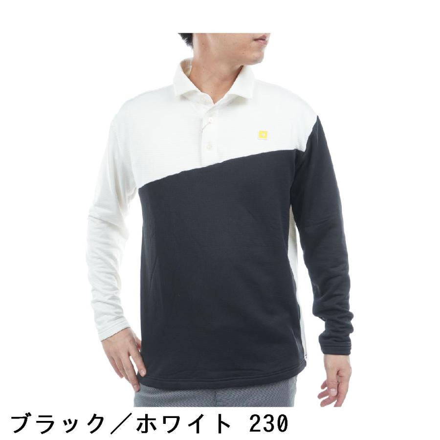 ONOFF（オノフ） ストレッチ 裏起毛 長袖ポロシャツ : GDOゴルフ