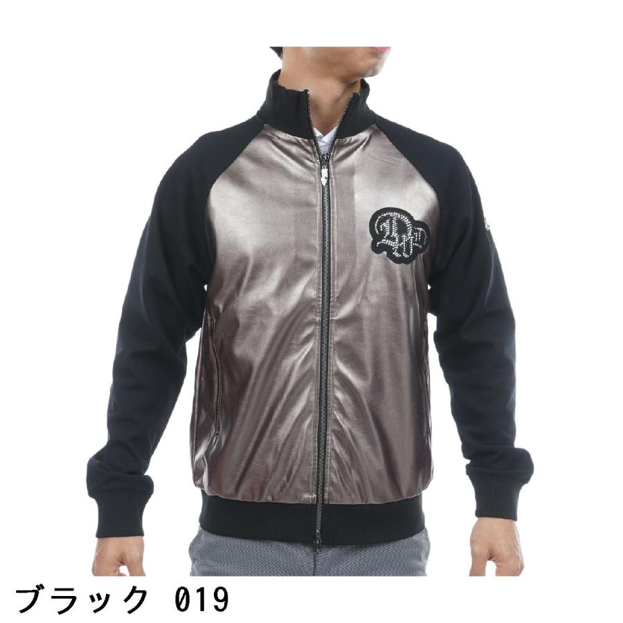 新品☆ダンスウィズドラゴン ホログラム タフタ ブルゾン☆黒＆黒☆XLサイズ Dance With Dragon（ダンスウィズドラゴン） ストレッチ バック