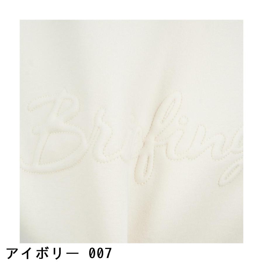 ブリーフィング BRIEFING HOL ステッチロゴ フェイクレイヤード ハイネック長袖シャツ レディスの画像