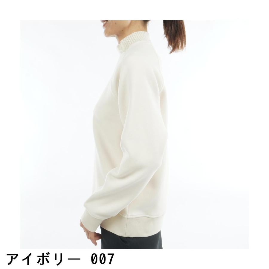 ブリーフィング BRIEFING HOL ステッチロゴ フェイクレイヤード ハイネック長袖シャツ レディスの画像