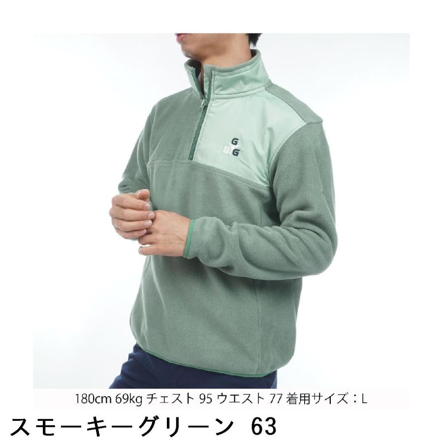 ゴールデンベア GB GOLF SPIKE ハーフジップ フリーススウェット : GDO