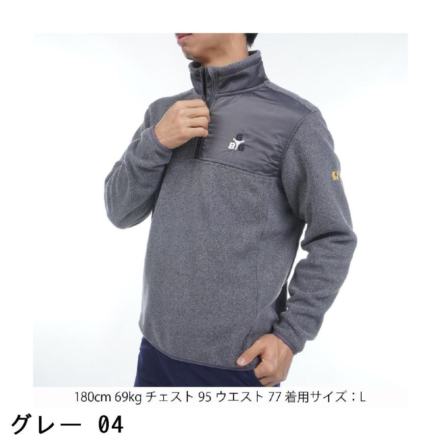 ゴールデンベア GB GOLF SPIKE ハーフジップ フリーススウェット : GDO