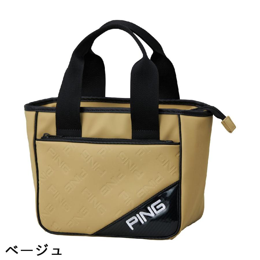 PING（ピン） エンボスラウンドトートバッグ : GDOゴルフショップ