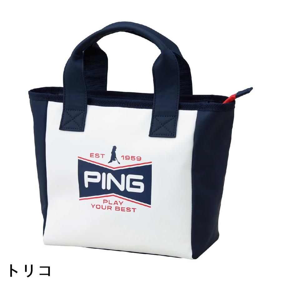 ピン PING ソフトポリウレタンラウンドトートバッグの画像