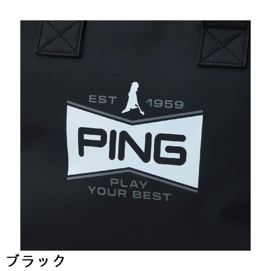 ピン PING ソフトポリウレタンラウンドトートバッグの画像