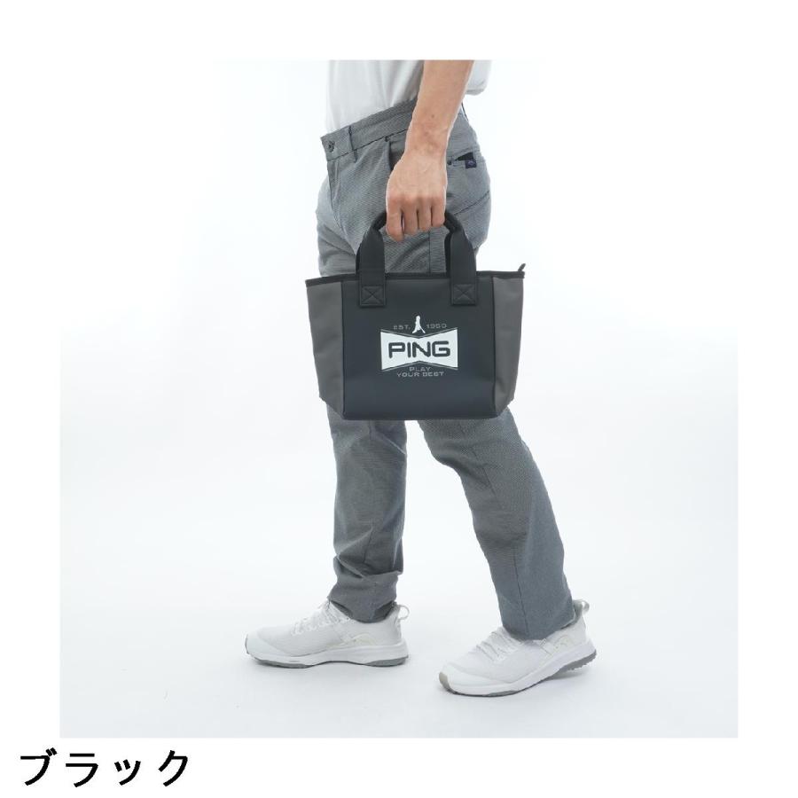 ピン PING ソフトポリウレタンラウンドトートバッグの画像