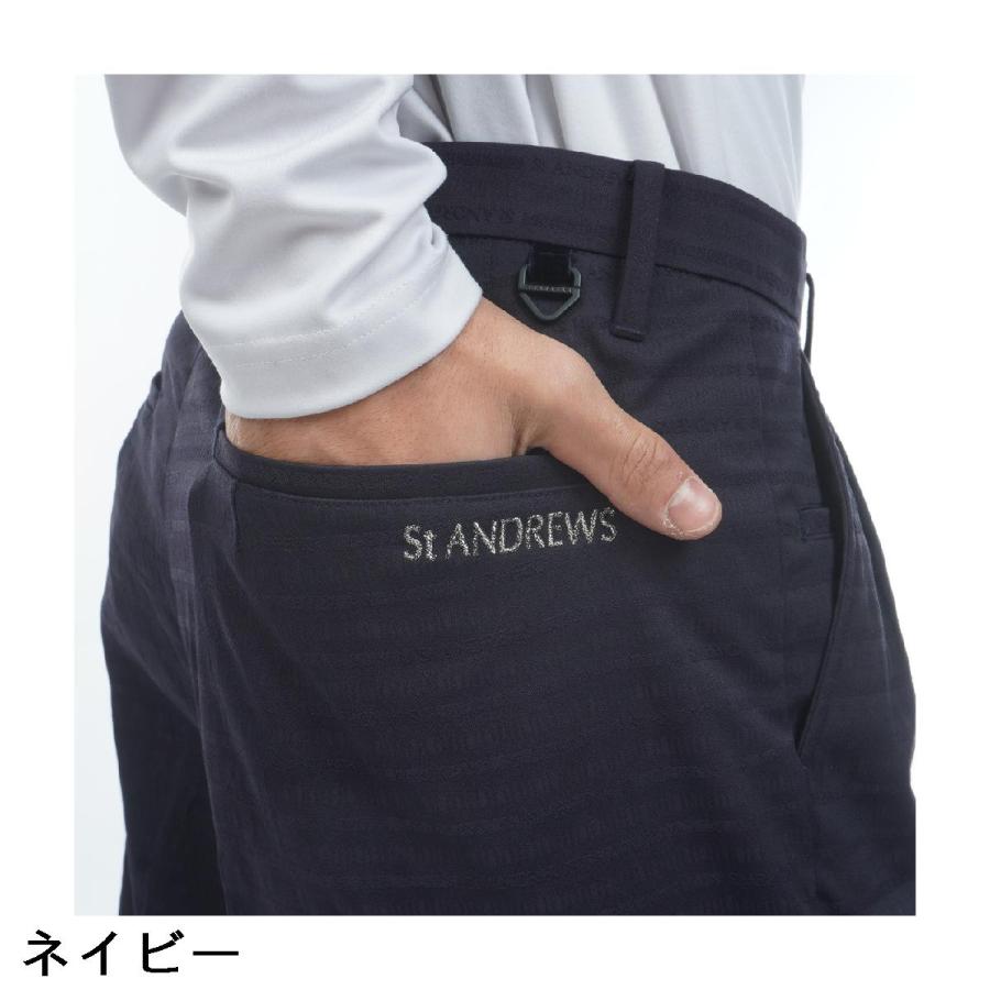 セント・アンドリュース St ANDREWS ストレッチ ロゴボーダージャ