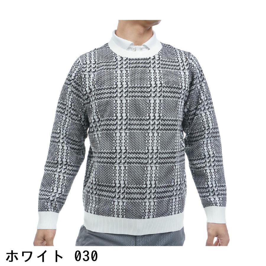 セント・アンドリュース St ANDREWS ホースビットチェックジャカード プルオーバーセーターの画像