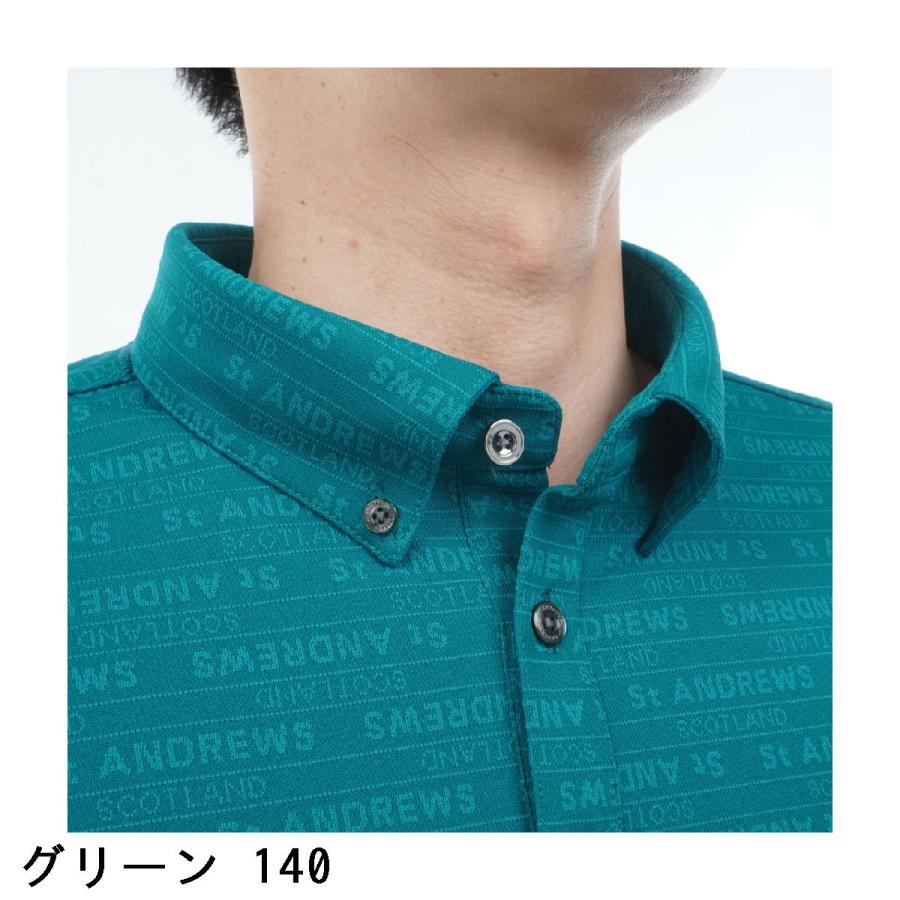 St ANDREWS セント・アンドリュース ロゴボーダージャカード半袖