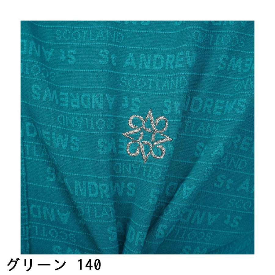 St ANDREWS セント・アンドリュース ロゴボーダージャカード半袖