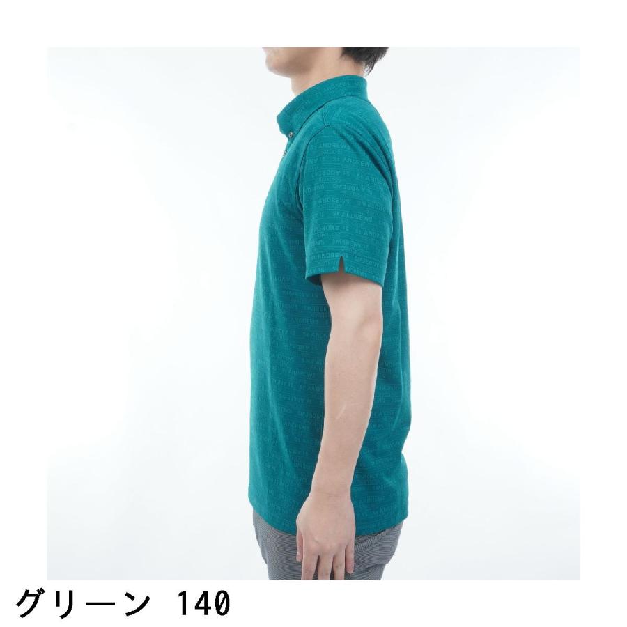 St ANDREWS セント・アンドリュース ロゴボーダージャカード半袖