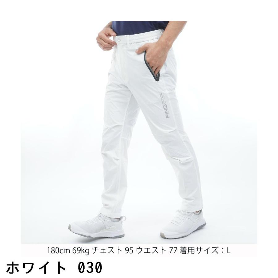 【新品】PING ピン ストレッチ　パンツ 白　ホワイト 接触冷感　春夏　L PING（ピン） ストレッチ冷感テーパードパンツ ゴルフパンツ ゴルフ